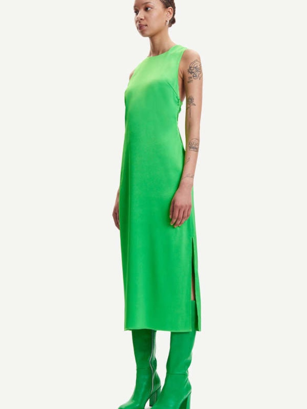 Samsoe Samsoe Cilla Dress vibrant green NEW